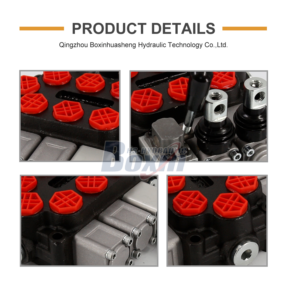 Q45-DT-2OT Manual and Push-pull Electromagnet 3 Spool Monoblock Directional Valve detailed image